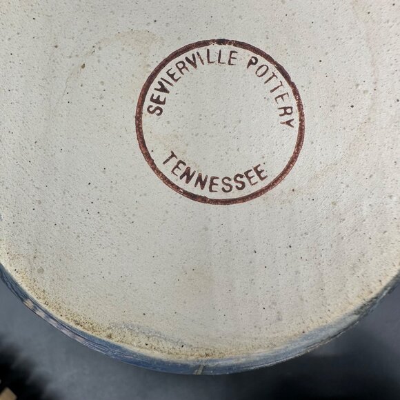 Sevierville Pottery Honey Pot Dipper Blue Skies Trees Studio Art Tennessee - Picture 8 of 9